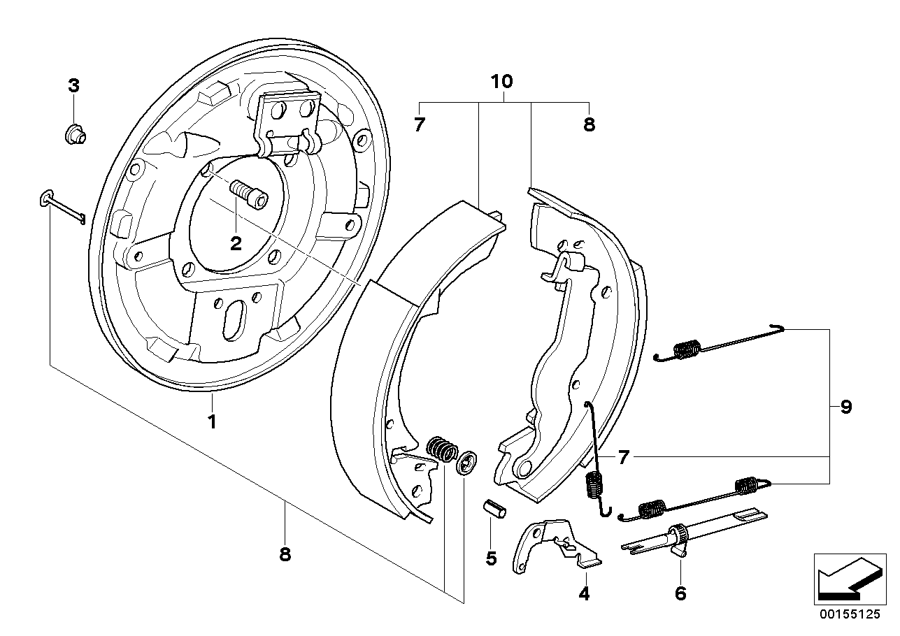 BMW 34211154381 Linkage, Left