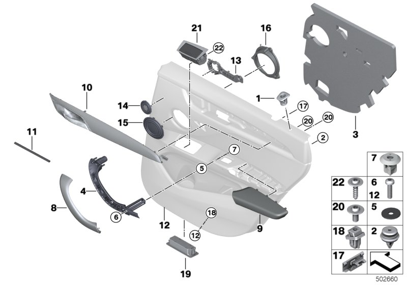 BMW 51438067677 ARMREST, LEFT