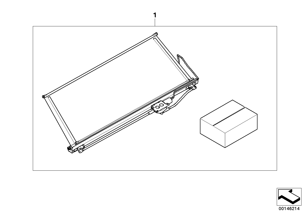 BMW 51950034791 Supplementary Set Sun Blind Electric.