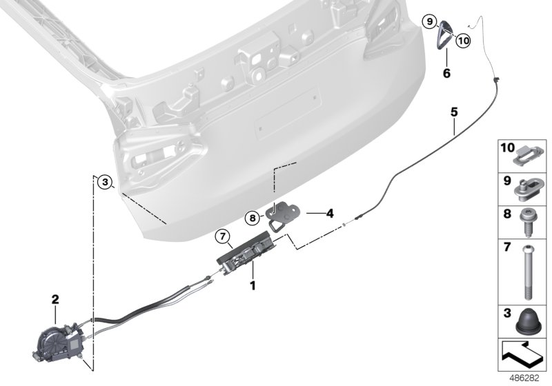 BMW 51247397907 BOWDEN CABLE