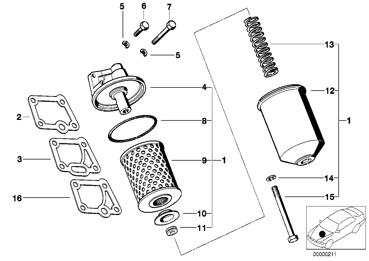 BMW 07119912720 Hex Bolt