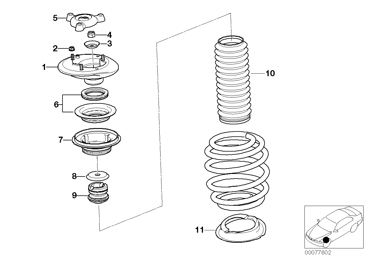 BMW 31332229427 Plate