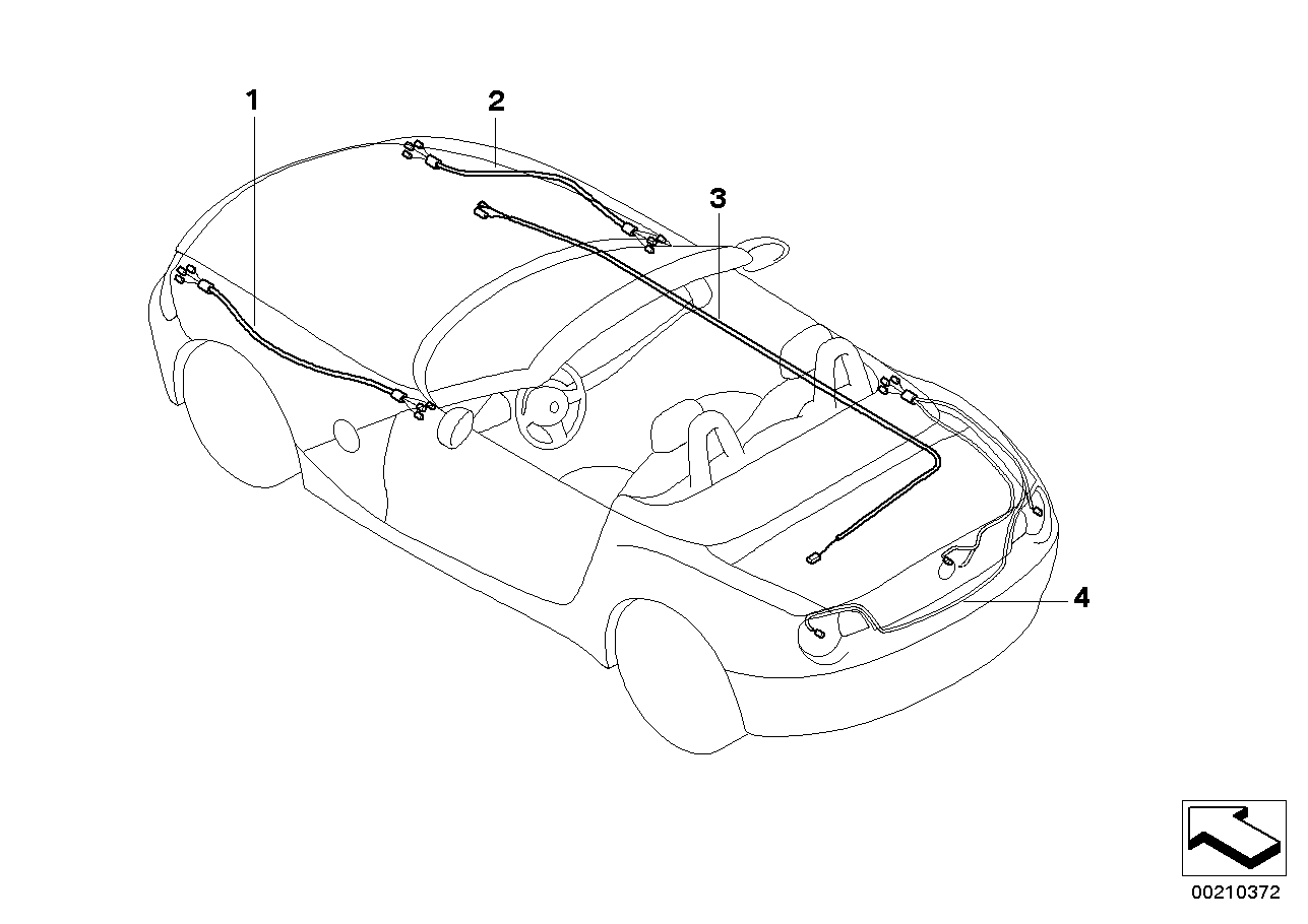 BMW 61119232032 Rear Repair Wiring Set