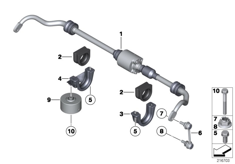 BMW 33506859429 Vibration Absorber Right