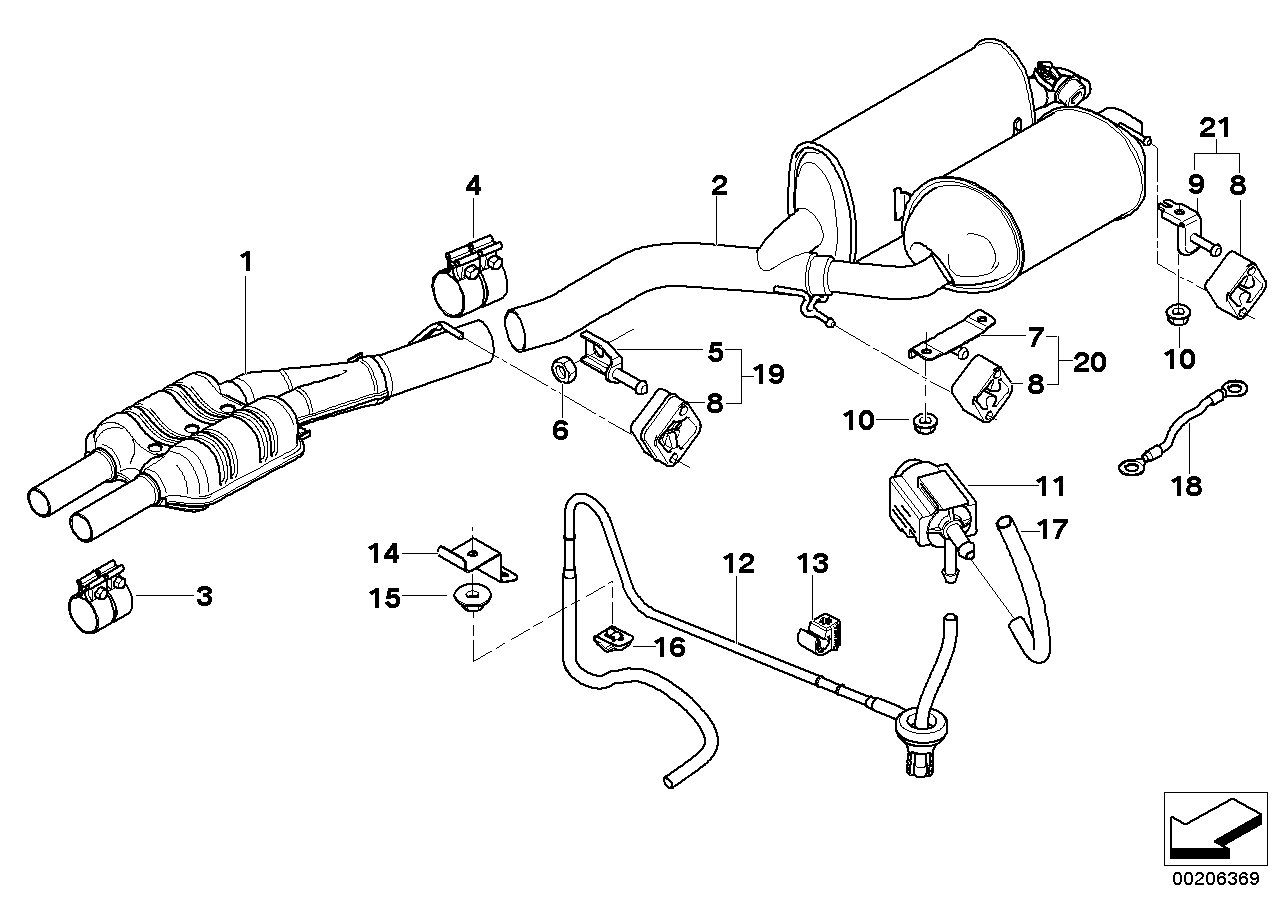BMW 18107511033 Tubing Support