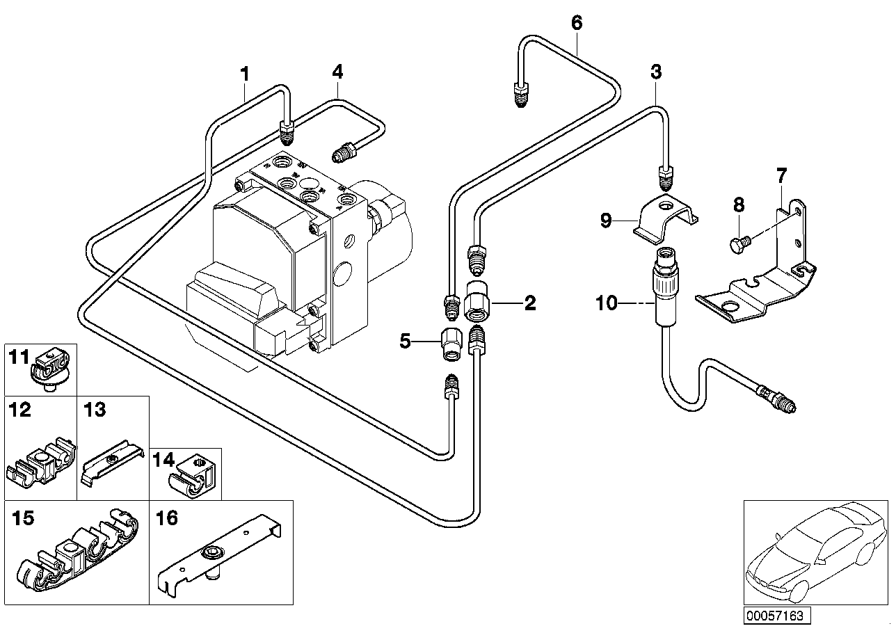 BMW 34321165989 Pipe