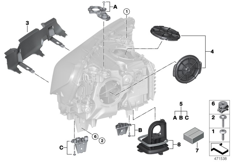 BMW 63117408726 Spacer