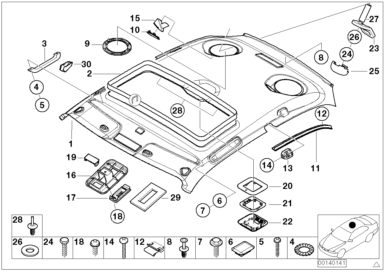 BMW 51488407359 Loudspeaker Sound Insulation