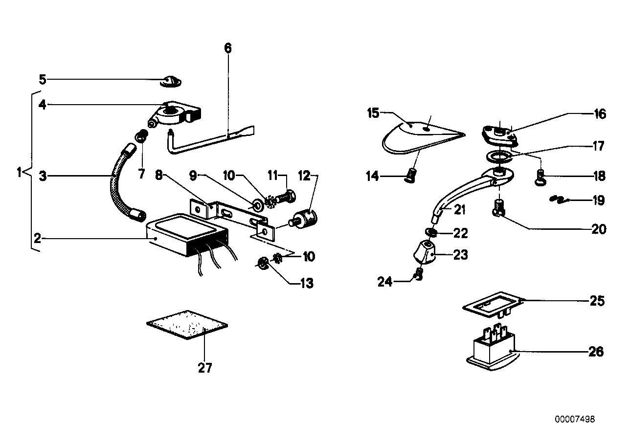 BMW 54139734132 Bowden Cable