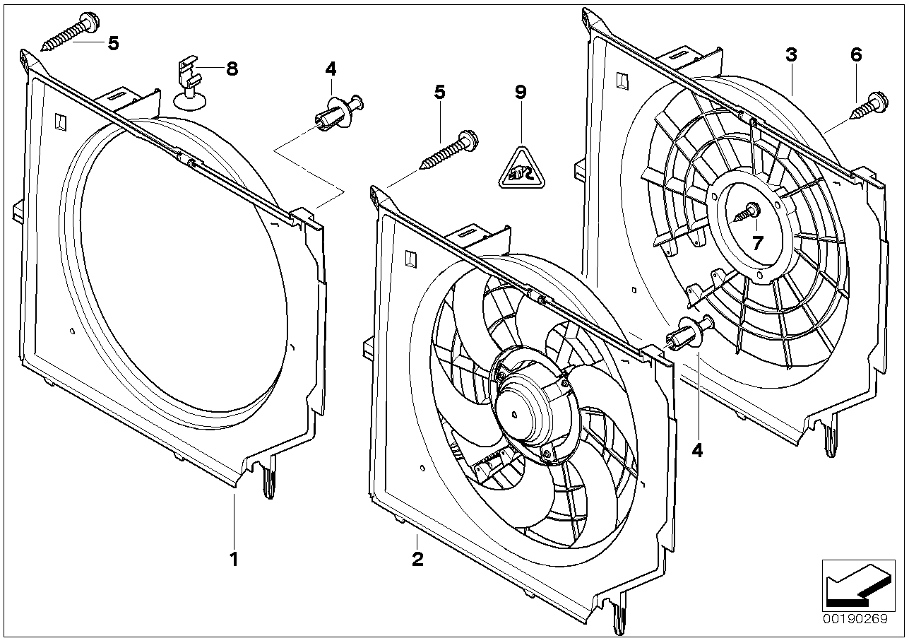 BMW 17427514104 Fan Housing