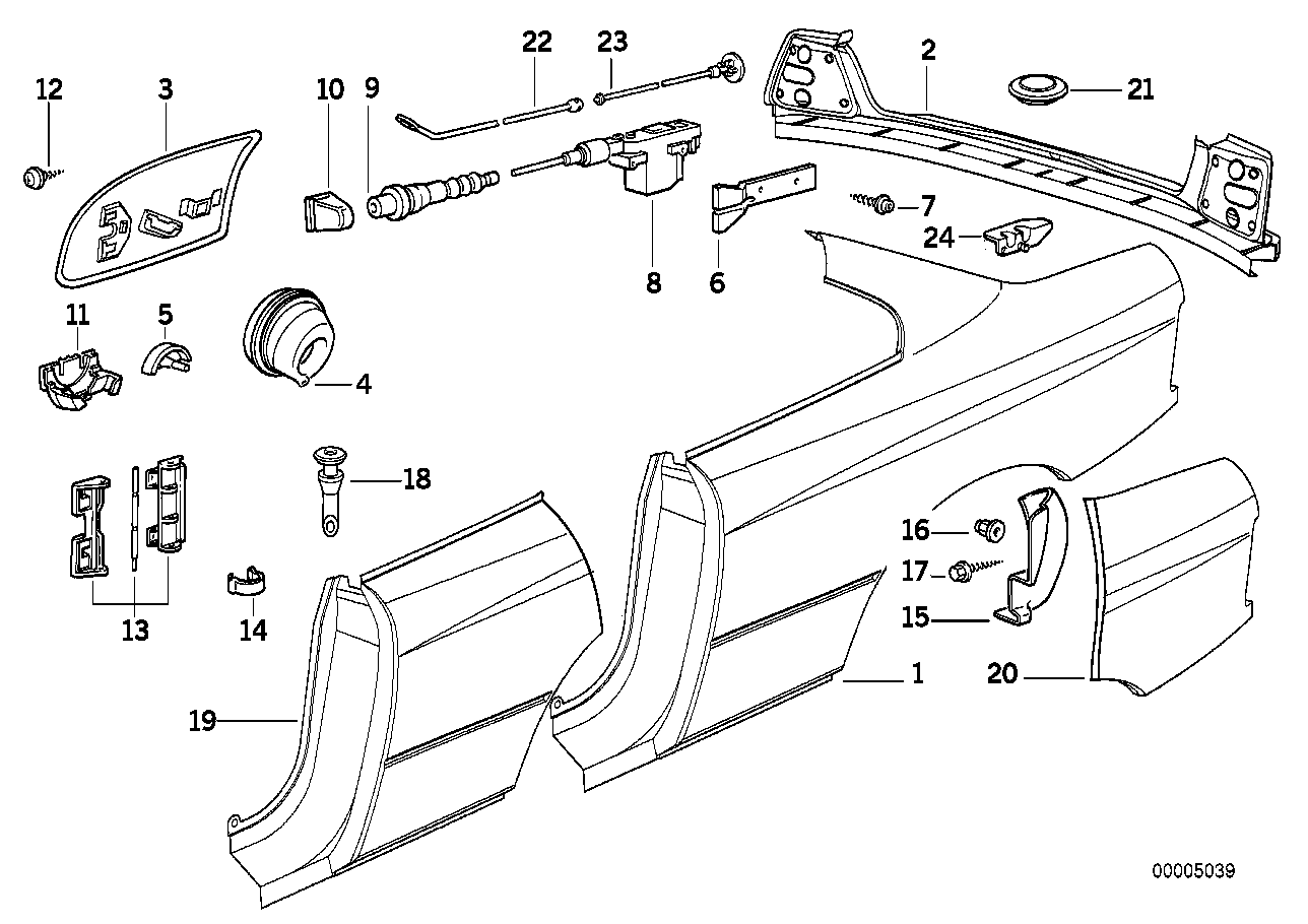 BMW 51258118648 Emergency Mechanism Parking Lock