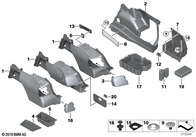 BMW 51476956428 Battery Cover