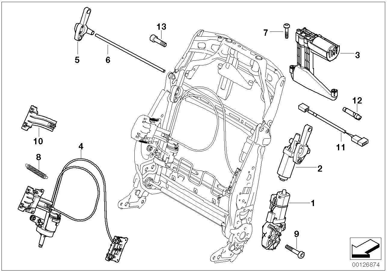 BMW 52107116703 Sliding Bracket