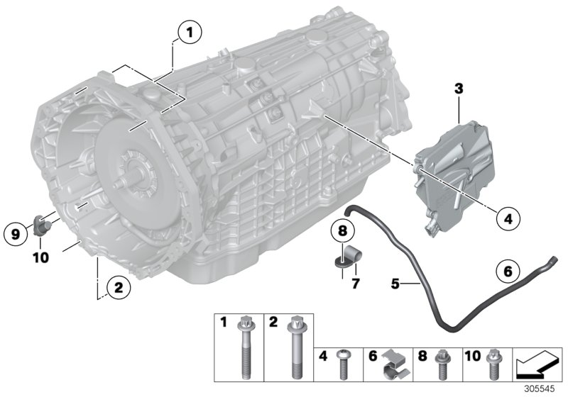 BMW 24607597557 Control Unit, Parking Lock