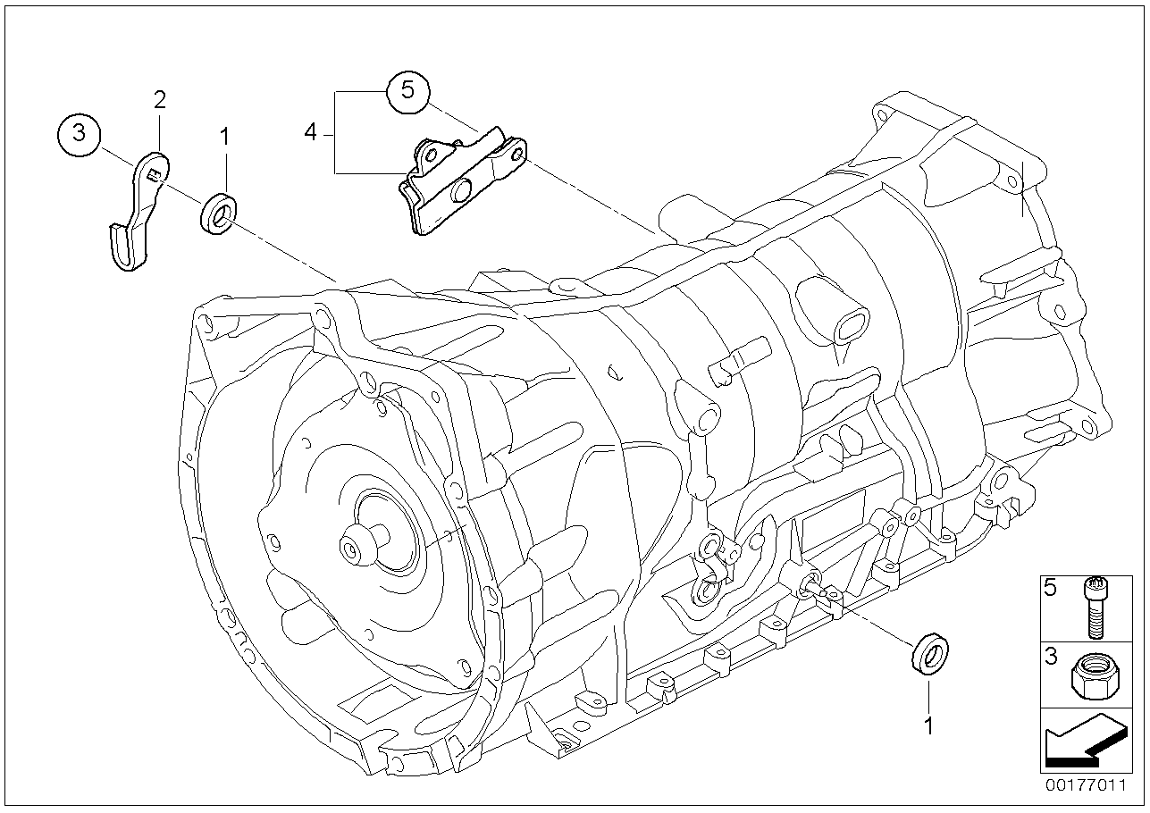 BMW 24147571240 Lever