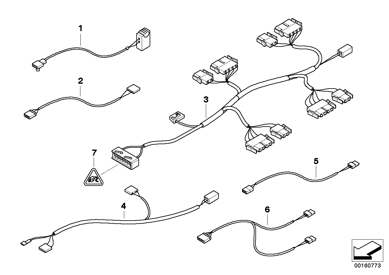 BMW 52108226403 Wiring Set For Left Seat Adjustm./Lordosis