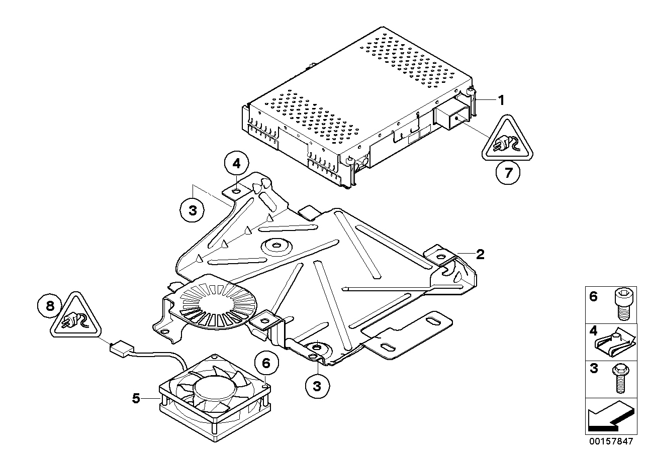 BMW 65156945074 Bracket For Video Module