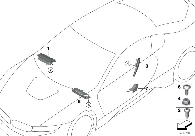 BMW 72126996277 Side Airbag, Front Left Seat