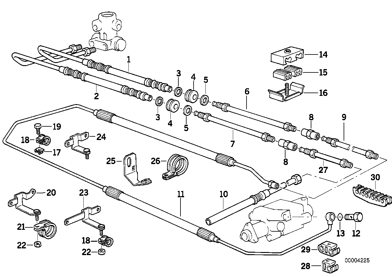 BMW 32411140931 Feed Line