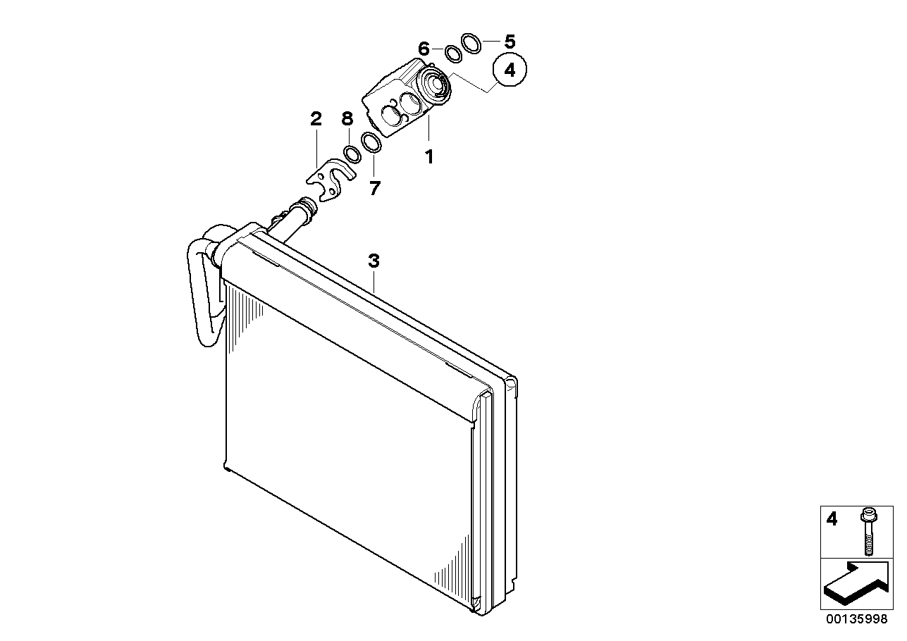 BMW 64116934781 Evaporator