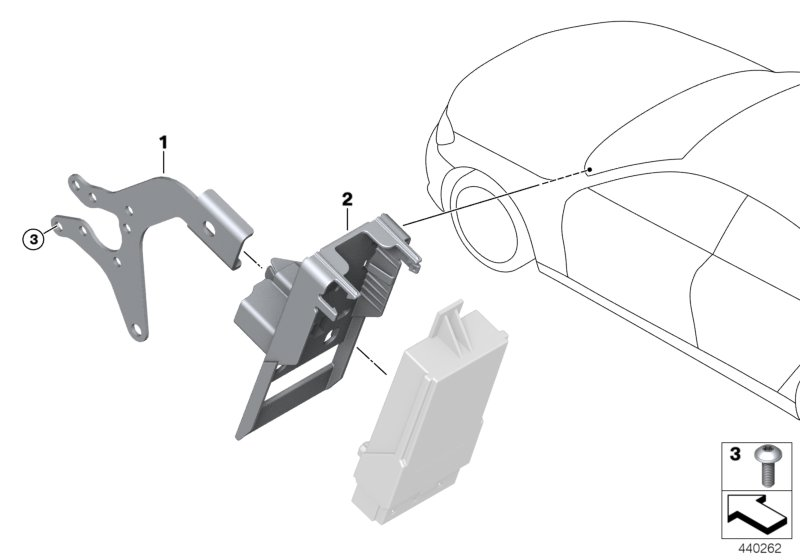 61359363256 BMW Control Unit Holder Seat Heating