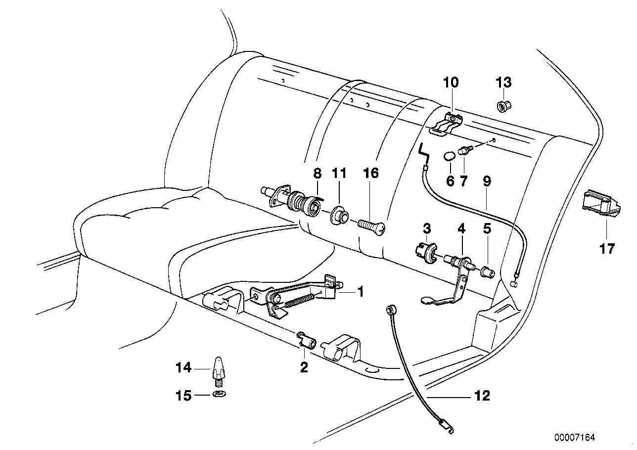 BMW 72111925450 RUBBER BAND