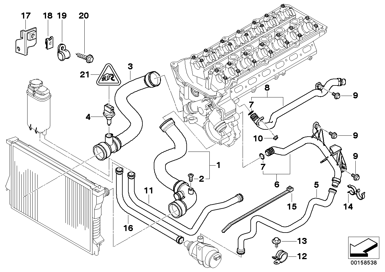 BMW 64218375369 Cable Tie