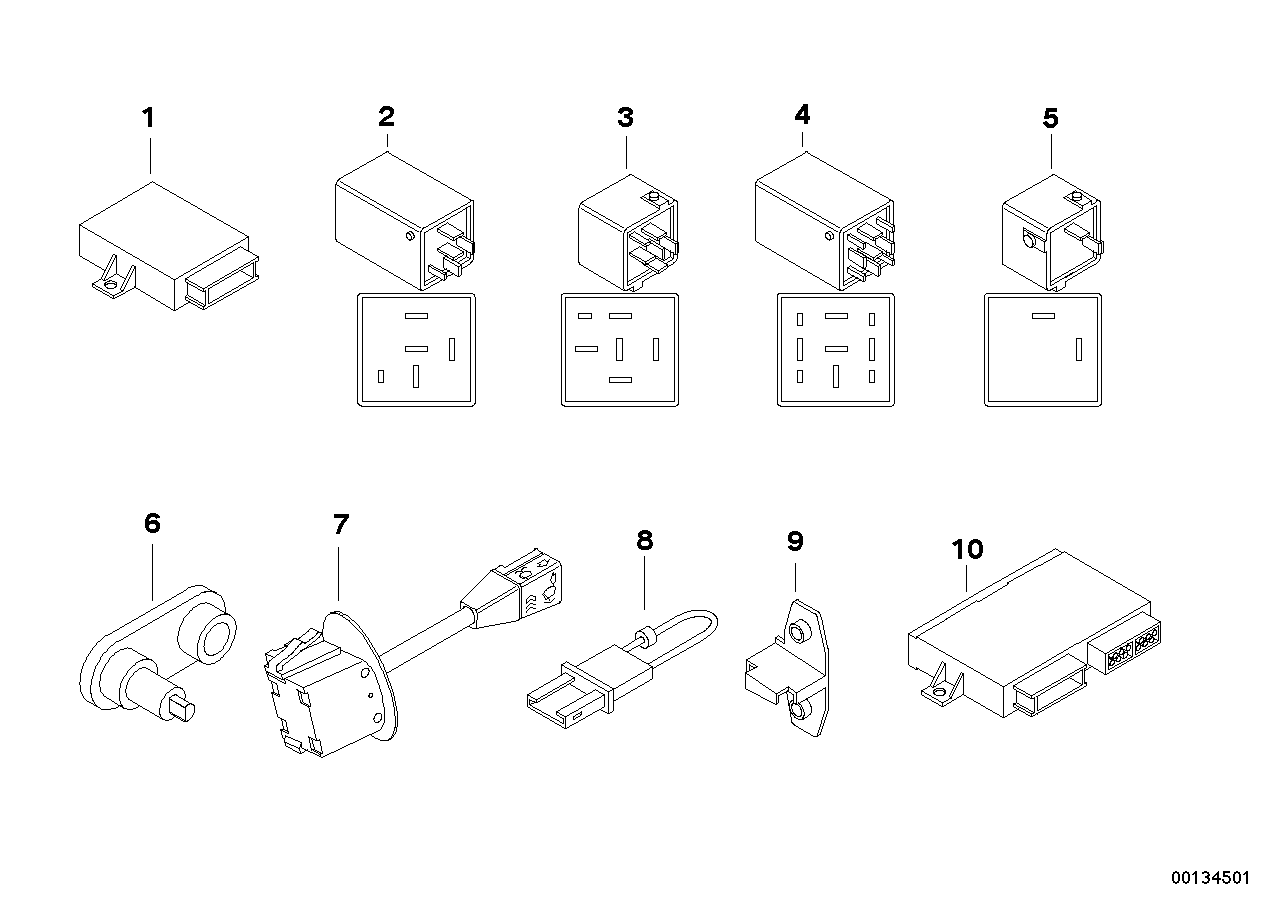 BMW 61351387966 Wiper-Wash-Control Unit