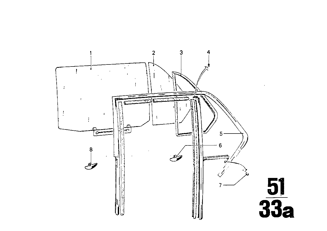 BMW 51341800584 Sealing Frame