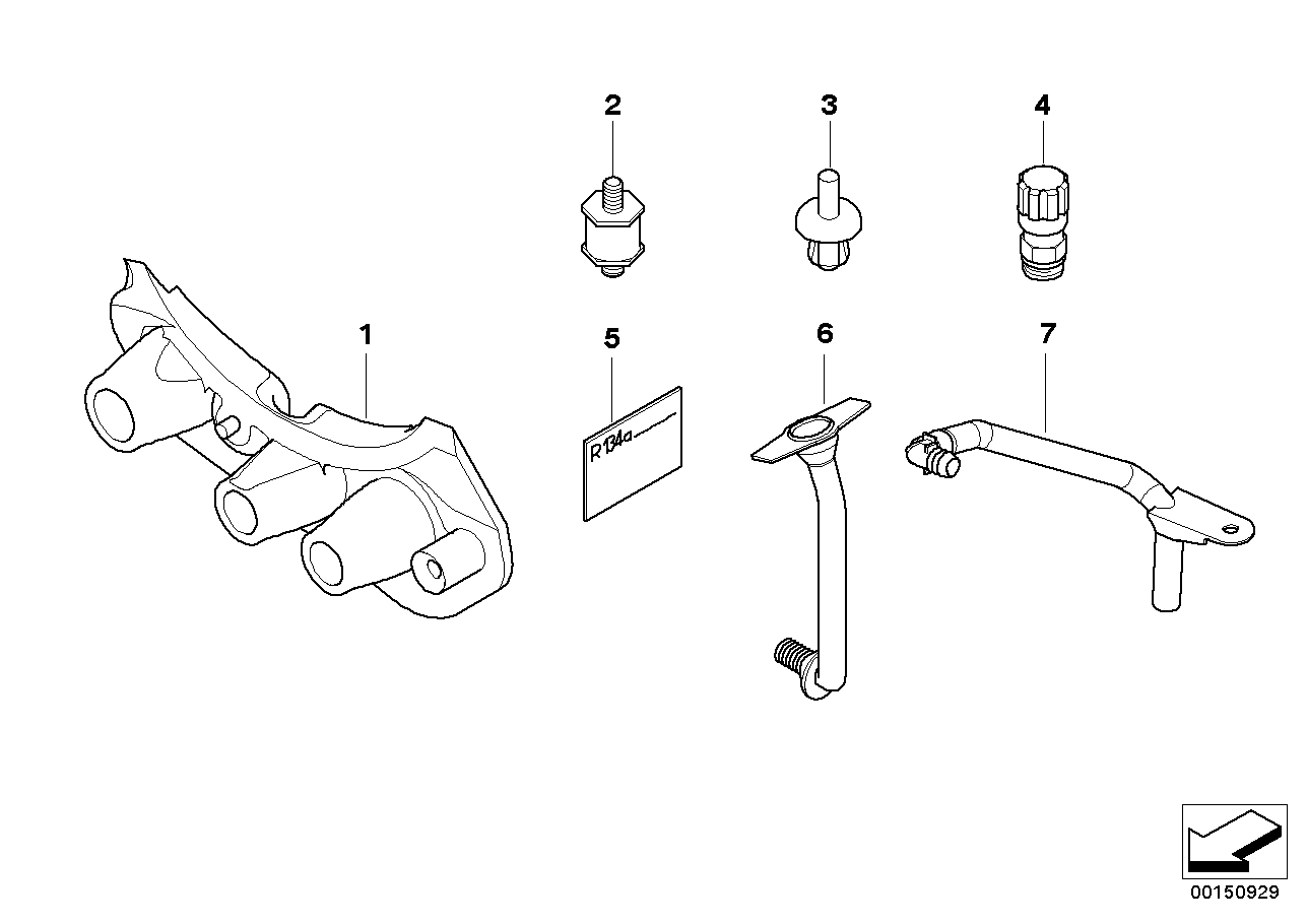 BMW 64118383448 Grommet, Air Conditioner. Lines