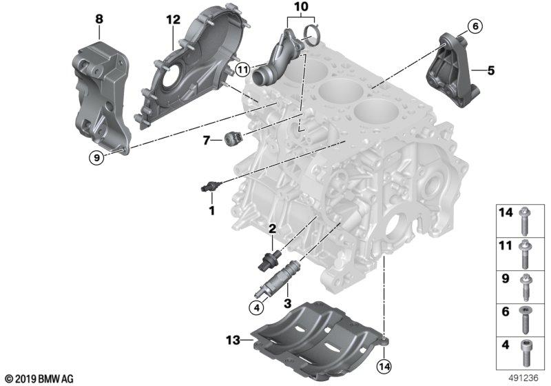 BMW 07119907872 Countersunk Screw