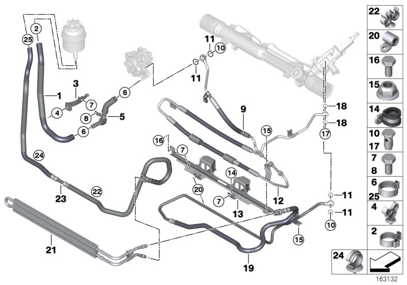 BMW 32412283734 Clip