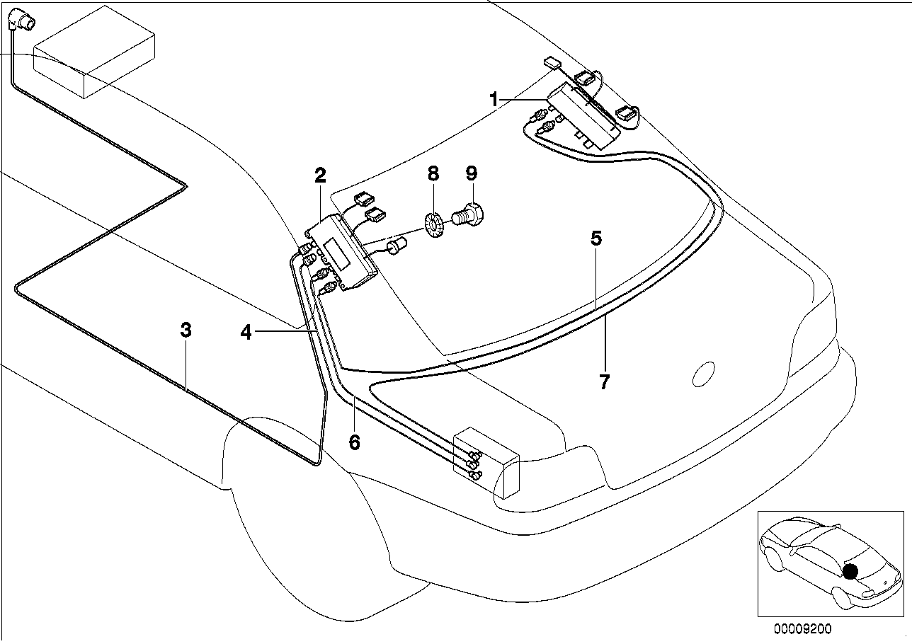 BMW 65248352499 Amplifier/Trap Circuit