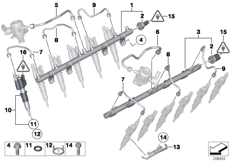 BMW 13537560541 High Pressure Pipe