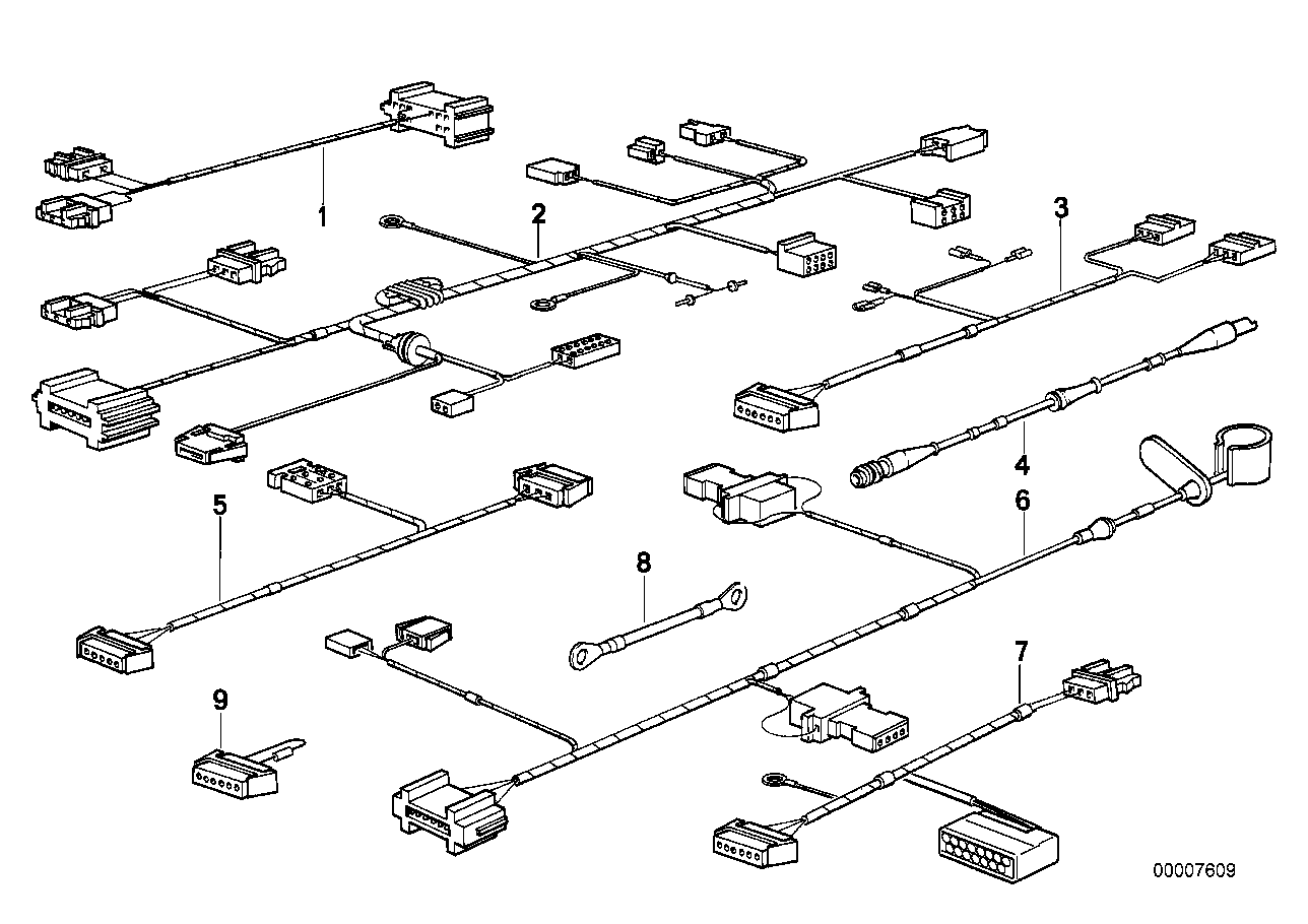 BMW 61121379475 Wiring Set Electric.Sliding Lifting Roof