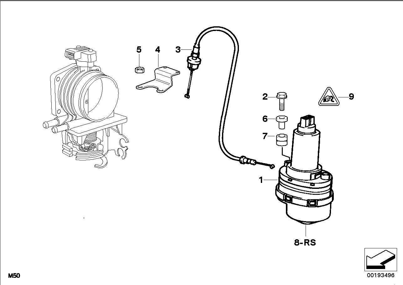 BMW 35401163106 Throttle Actuator Bracket