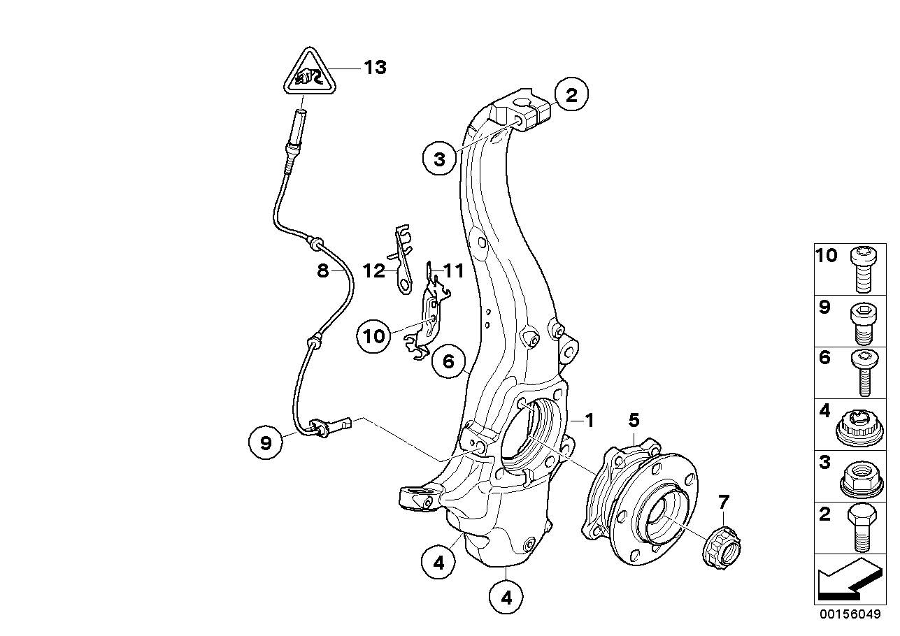 BMW 34526771767 Bracket For Pulse Generator, Left