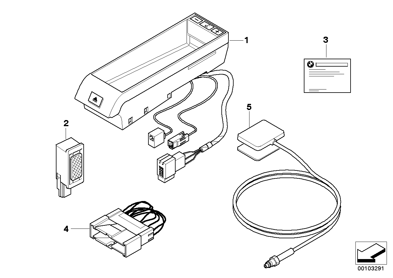 BMW 84320144246 Plug Bridge Cable Adapter