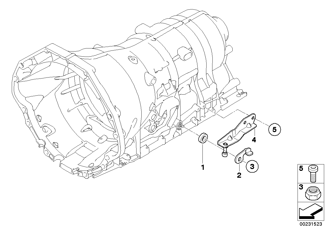 BMW 24147571207 Hex Nut