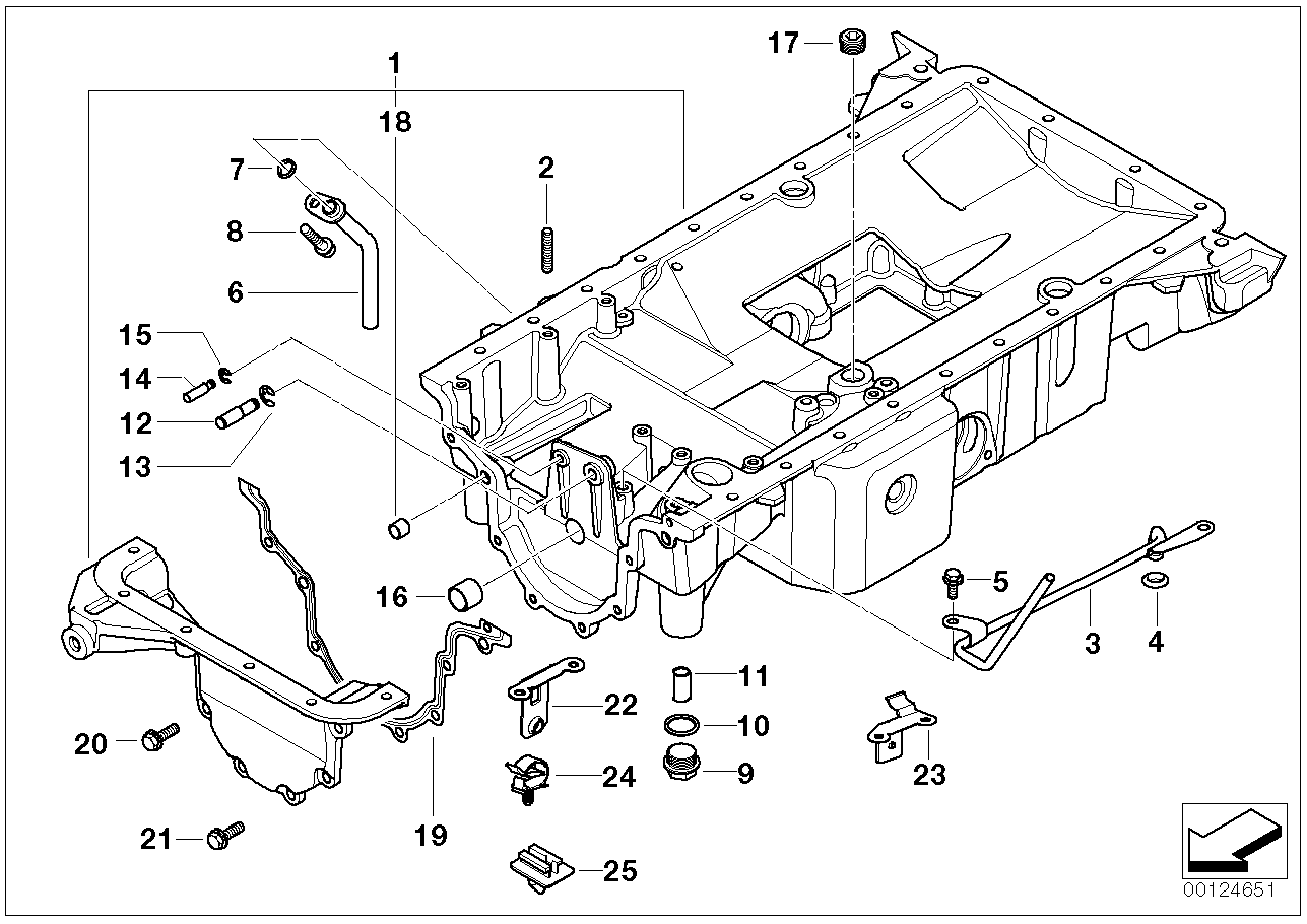 BMW 12521407439 Plug-In Connection Bracket