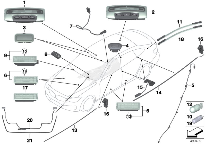 BMW 63319237697 Led Module, Centre Console