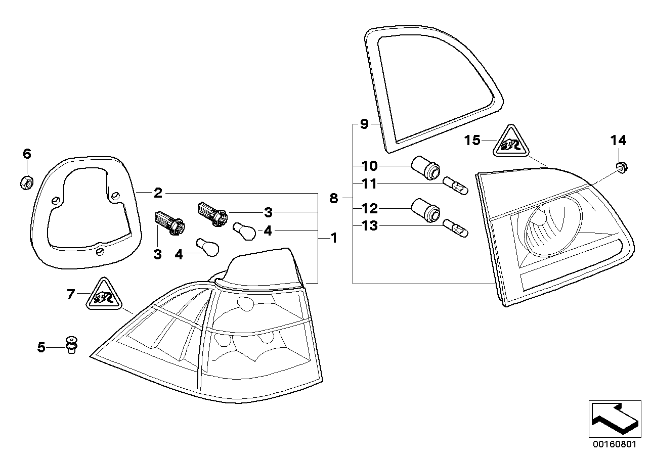 BMW 61132359996 Repair Kit, Socket Housing