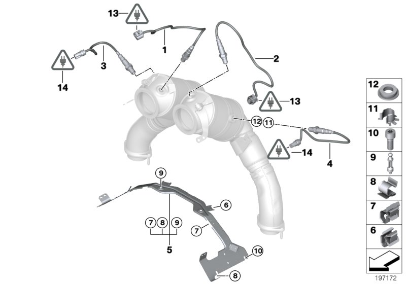 BMW 13537594304 Cable Clamp