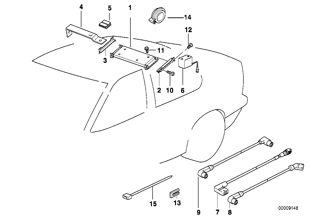 BMW 65128361146 Bracket Cd-Changer