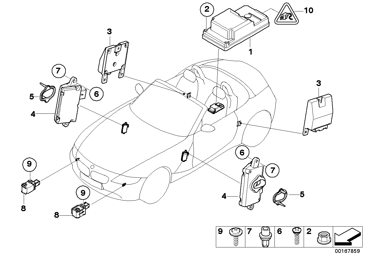 BMW 65772298841 Exchange Safety Information Module