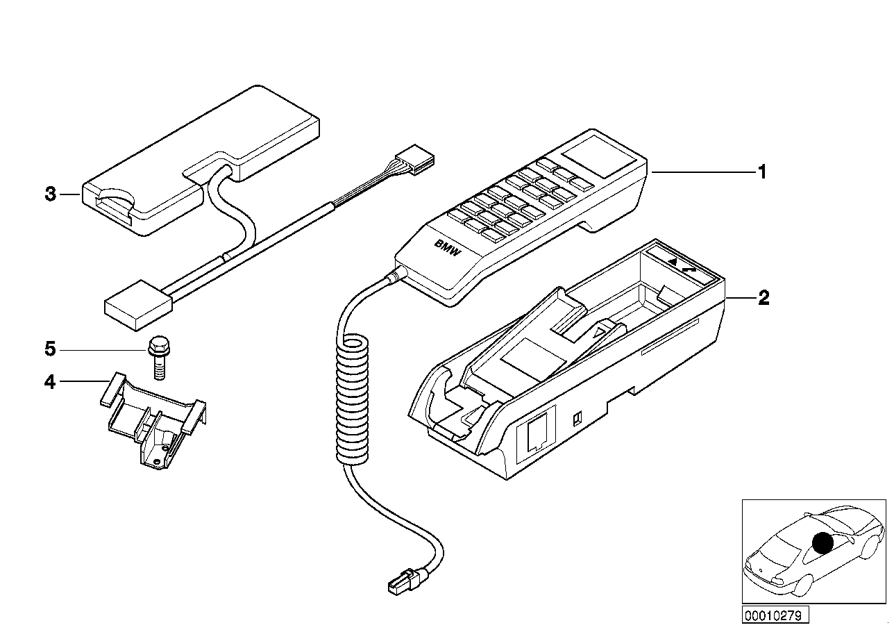 BMW 84118370751 Eject Box, Receiver, Net Gsm