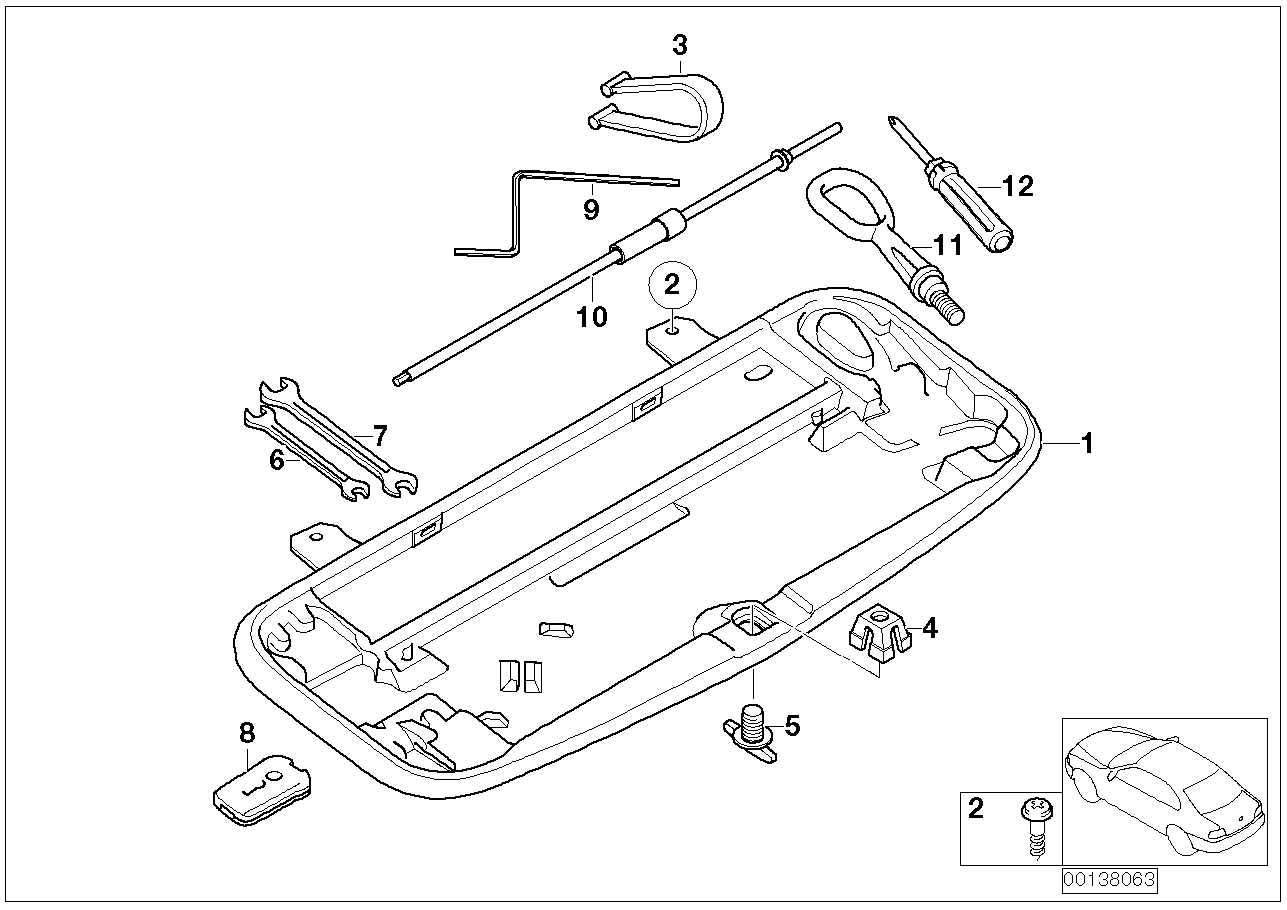 BMW 72158266616 Towing Hinge