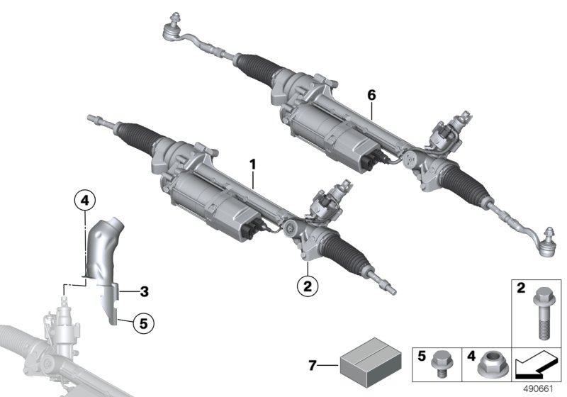 BMW 32106881101 Steering Gear, Electric