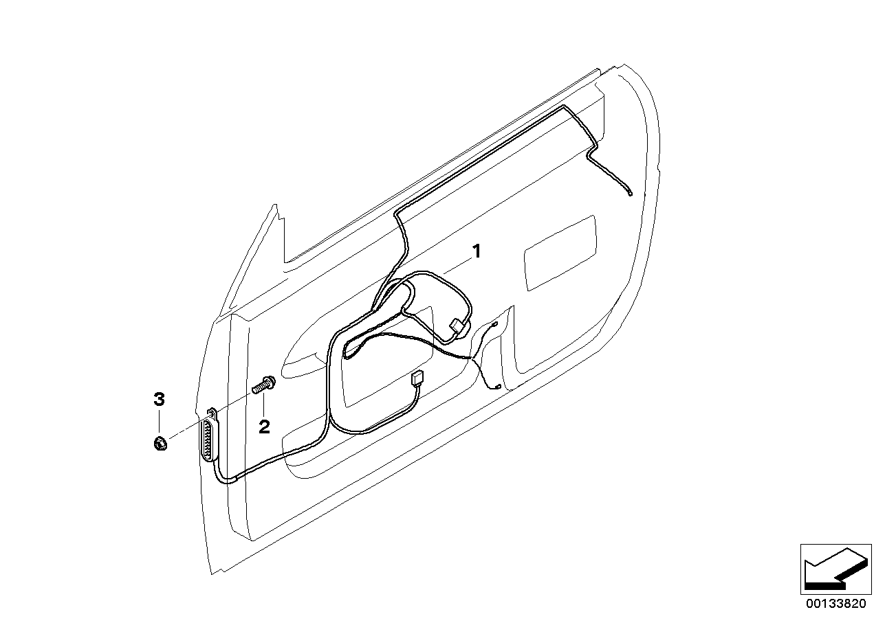 BMW 61126973905 Wiring Co-Drivers Side