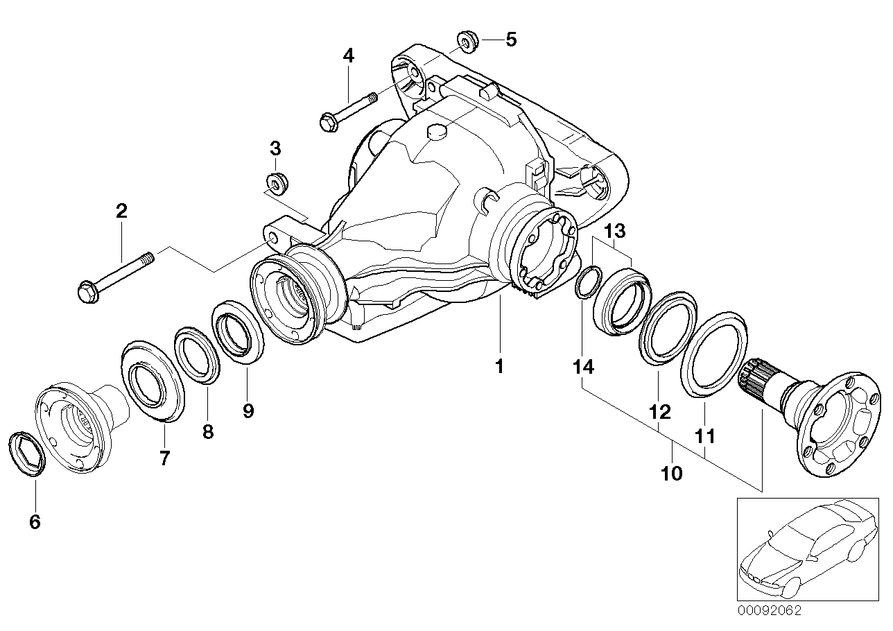 BMW 33137527749 Drive Flange Output